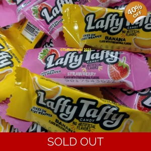 Laffy Taffy Banana and Strawberry Mini Candy Chew Bars